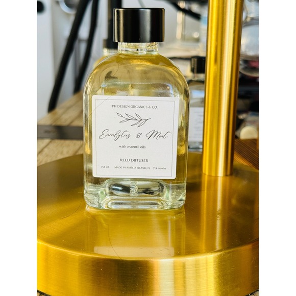 PH Design‎ Eucalyptus Mint Reed Diffuser Essential Oils Home Scent - Picture 1 of 1